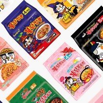 삼양 불닭볶음면 7종 세트 까르보 짜장 크림 4가지 치즈 로제 짬뽕 각1팩 총7팩 구성, 상세페이지 참조