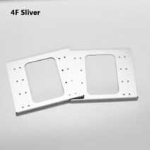 컴퓨터케이스 pc케이스 pc케이스미들타워 알루미늄 3.5 HDD 하드 디스크 브래킷 DIY 상자 확장 랙 섀시 액, 06 4F sliver