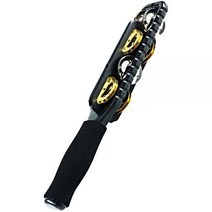 Meinl Percussion 황동 및 스틸 징글의 교차 줄 Guiro 스타일 엣지 중국산 아님 블랙 ABS 플라스틱 (MJS1BK)