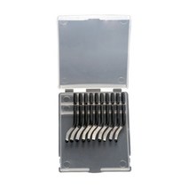 디버링 툴 이바리 면취 모따기 고정 핸들 플라스틱 버 포켓 나이프 NB1100 스크레이퍼 10 개 BS1010 블레이드 트리밍 바늘 헤드 커터 1 세트 도구, [02] Blades