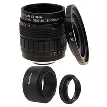 FUJIAN 35mm F1.7 CCTV 렌즈 + C-N1 마운트 링 후드 매크로 니콘 1 J5 S2 J4 V3 AW1 S1 J3 V2 J2 J1 V1, Nikon