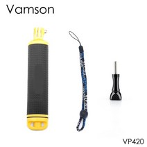 액션캠대여 초미니무선카메라 바디캠 Vamson-고프로 히어로 10 9 8 7 6 5 용 블랙 방수 플로팅 핸드 그립 수상 스포츠 DJI OSMO 액션용 샤오미 Yi 4K VP41, [02] VP420