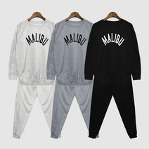 여성 여자 말리부 맨투맨 조거 트레이닝 세트 운동복