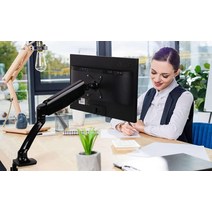 Ergo WLA001-B Monitor Desk Mount Stand Full Motion Swivel Gas Spring Monitor Arm