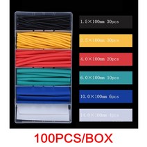 열전도 열 수축 튜브 세트 와이어 커넥터 케이블 포장용 127-750 개, 14 100 box, 14 100 box