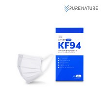 퓨어네이처 덴탈형 KF94 대형 100% 국산 피부 저자극 마스크, 30매입 4박스