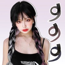 투톤 헤어피스 포인트 브릿지 붙임머리 컬러 부분가발 옴브레 염색 핀 브릿지 컬러 붙임머리 피스, 찌유샵3 1, 찌유샵3 1헤어피스-애쉬그레이, 찌유샵3 본상품선택