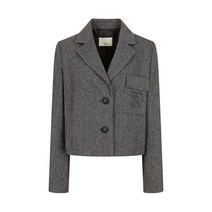 JJ지고트 자수 포켓 울 크롭 재킷 GMBA0JKJ8