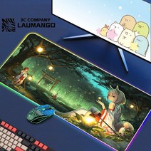 에픽 세븐 Rgb 마우스 패드 게이머 키보드 매트 책상 애니메이션 카펫 Pc 빅 게임 캐비닛 확장, 11 GG001218_01 RGB300x700x3mm