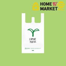 친환경비닐 생분해성비닐 아임낫양날봉투-대 (38x50xM6) x1000개 친환경봉지 생분해성비닐봉투