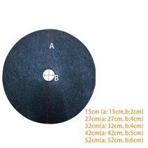 연마 5pcs 정원 식물 커버 잡초 헝겊 냄비 덮고 반지 야채에 대 한 부직포 15cm 27cm 32cm 42cm 직경 보호 매트, [03] 32cm