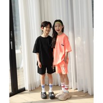 아동용 반팔 칼라상하복 주니어 남아 여아 상하 반바지세트