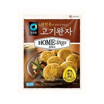 청정원 저녁메뉴추천 호밍스 고기완자 냉동 별미 어린이반찬 육즙 600g 가정간편식 자취음식, 1개