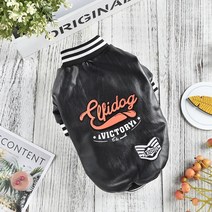 강아지 겨울 옷 티셔츠 애견의류 방수 가죽 재킷 모피 따뜻한 의상 애완 동물 고양이 치와와 요크셔 프렌치 불독, 23.Black - 8L