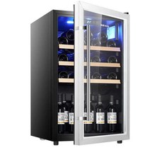 카페 업소용 미니 쇼케이스 음료 과일 디저트 냉장고, 118L 냉장+냉동+7단 온도 조절 항온