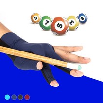 오른손 왼손 오픈형 당구 장갑 미끄럼방지 블랙 장갑 남성용 네이비 당구 고 미끄럼방지, 오른손 오픈_하늘색