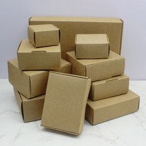 크라프트박스5Pcs 스퀘어 화이트/크래프트/블랙 포장 상자 웨딩 파티 부탁 용품 수제 비누 초콜릿 비행기, 01 kraft_05 7x7x3cm