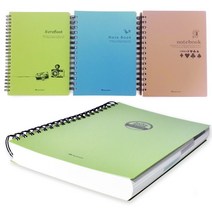 [조한스토어] 영진 스프링노트 PP표지 유선노트, 1권, 대_9000 16절 29줄(색상랜덤)