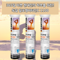 독일 물에 타먹는 녹는 마시는 발포 발포형 발포제 만성피로 라임맛 레몬맛 페퍼민트맛 어린이 청소년 액체 비타씨 바이타민C 비타민C 아스코르빈산 아스코르브산 영양 보충 불균형, 5통(총100정)