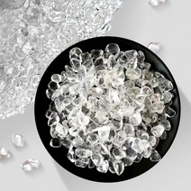 백 수정 자갈 50g 원석 정화용 투명 크리스탈 보석 돌, 1개