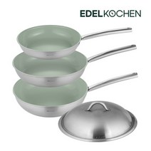 에델코첸 통3중 이지프리즘 3종세트 에코그린 세라믹 24팬+28팬+28웍, 없음