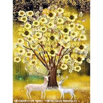 세진 NEW 보석십자수 제품 72가지 신제품 새로운 취미생활 보석 십자수 보석십자수, 34x44 아름다운 사슴