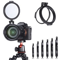 UURig 어댑터 플립 RFS ND 필터 퀵 릴리스 DSLR 카메라 스위치 브래킷 49 58 67 72 77 82mm 렌즈용, 06 82mm