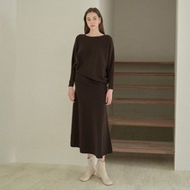 FDC _ 여성 고급스런 청담스타일 홀가먼트 캐시미어 루이스 플레어 스커트