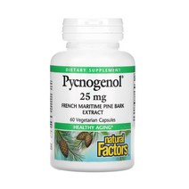 네추럴팩터스 피크노제놀 프랑스해안송껍질추출물 Pycnogenol 25mg 60캡슐