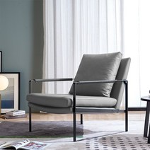 카페인테리어 1인소파 북유럽 디자인 거실 소파, 16-멜란지 그레이 리얼 피나파 피코튼 다운