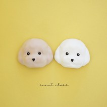 푸들 석고방향제 답례품 차량용 디퓨저 5ml, 라임바질앤만다린-화이트-매니큐어타입
