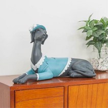 그레이하운드 강아지모형 40cm 개모형 이사선물 감각적인디자인 빈티지소품샵 앤틱장식