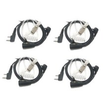 오키토키 워키토키 충전식 워키 토키 헤드폰 헤드셋 Baofeng UV-5R BF-F8 플러스 BF-888S 햄 라디오 이어폰, 03 4pcs earpiece