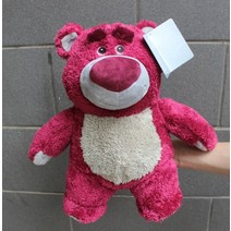 디즈니 토이스토리 랏소베어 딸기향기나는 허깅 봉제 곰인형 베어 34CM