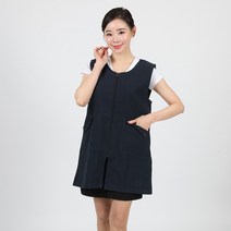 기모 지퍼 원피스 따뜻한 겨울앞치마 DAE323, DAE323 곤색L