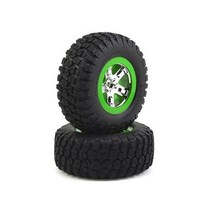 Generic 레이싱 슬릭 타이어 옵션 RC 부스트 키트 BF굿리치 KM2 wSCT 뒷바퀴 2 크롬그린