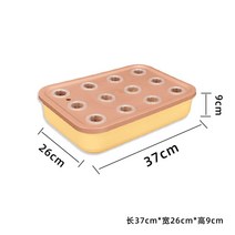 스마트 식물 수경재배기 상추 가정용 새싹 미니 텃밭 제초매트 키트 온실 재배기 플라스틱 화분, 노란색 바탕  빨간색 커버 내부 순환판, 중등