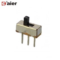 견고한 1PCS SS-12D00 1P2T 3 핀 전원 슬라이드 스위치 0.3A 30VDC 2 ~ 5mm 핸들