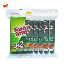 3M 스카치 다목적 수세미 소 3+2입 x 5개_AL-173 115x150mm 청수세미