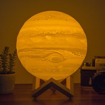 3D 목성 LED 무드등 20cm Jupiter 수면등 수유등 인테리어스탠드 소품 조명