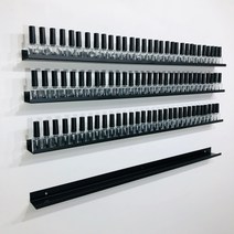 선반킹 네일선반 폭이좁은 철제 피규어 선반 벽선반, 블랙무광 900mm