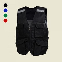 프리미엄 배달조끼 국산 오토바이 퀵서비스 라이더 작업 낚시 형광반사, M(85~90), 레드