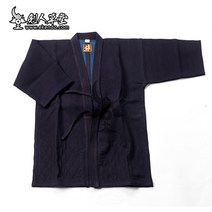 검도복IKENDO.NET-KG032 더블 레이어 Keikogi 인디고 염색 검도 기-100% 면 모든 크기 일본 유니폼 gi
