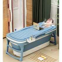 SPR_목욕탕 1인반신욕기 습식접이식욕조 이동식간이가정용 욕통 스파 깊은 노인 개인용 가정식 사우나 욕조통 집에서_spr, SPR_더바인 접이식 홈욕조(대형)블루