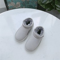 등산 방한부츠 아웃도어 발목 부츠 호주 클래식 스타일 스노우 부츠 남녀 공용 가죽 플랫 방수 신발 고퀄
