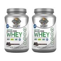 가든오브라이프 스포츠 서티파이드 그래스 페드 웨이 프로틴 단백질 보충제 초콜릿 무설탕 글루텐 프리, 672g, 2개