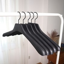 씨인크 남성 여성 올블랙 옷걸이 5개입, 남성 올블랙 옷걸이 5개입