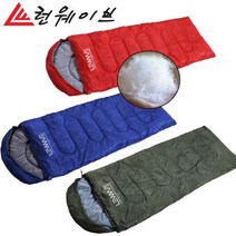 [트윈스몰] 차박 캠핑 비박 텐트 필수품! 런웨이브 하계용 사계절 침낭 700g, 약174x28x72cm, 네이비