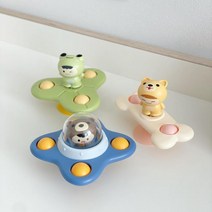 말랑베이비 흡착 회전 딸랑이 우주선 3종 세트, 우주선 3종세트[강아지+개구리+곰돌이]