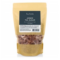 티 포르테 앰버 티 슈가 크리스탈 454g Tea Forte Amber Rock Sugar for Tea and Coffee Pure Cane Sugar, 1